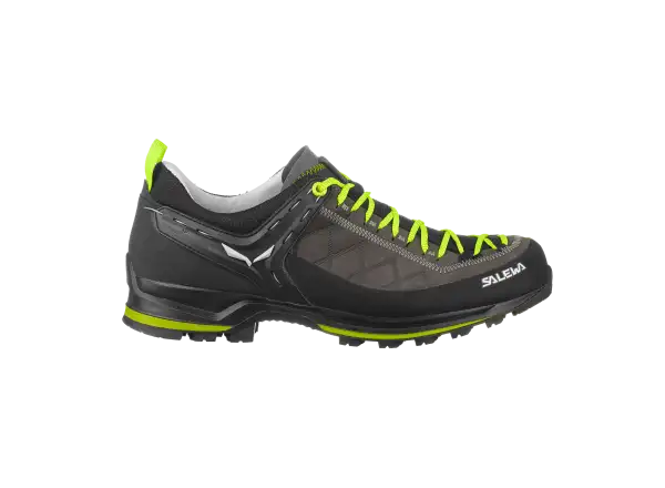 Salewa MS MTN TRAINER 2 Leather Herrenschuhe Smoked/Fluo Green