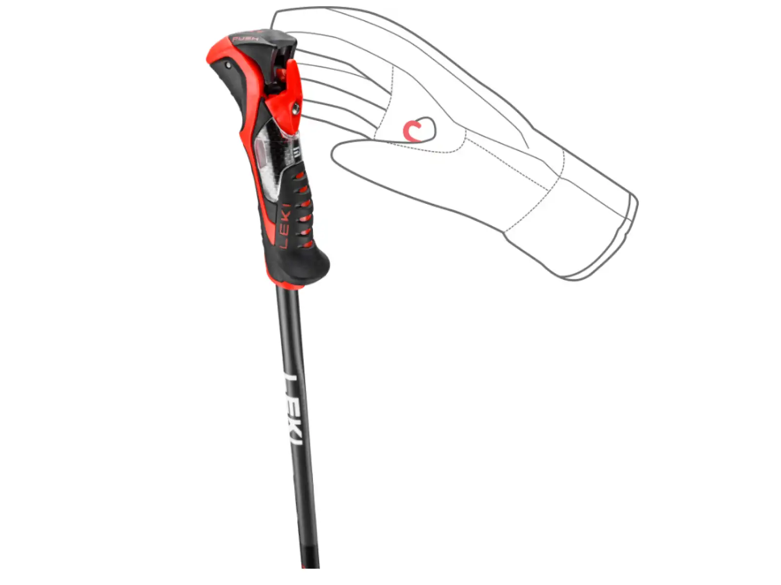 Leki Airfoil 3D Abfahrtstöcke schwarz/dunkles Anthrazit