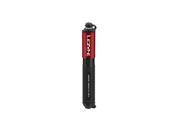 Lezyne Grip Drive HV Pumpe Rot.
