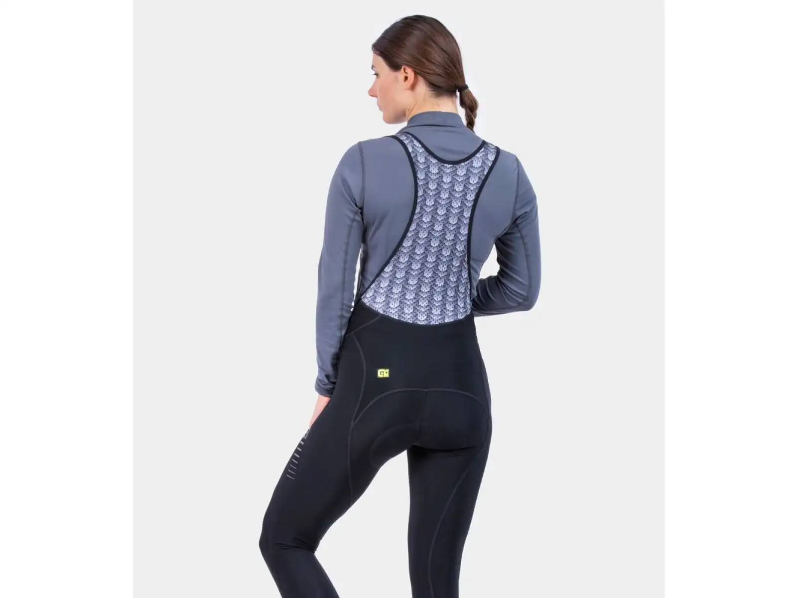 Damen Winter Radhose Alé Solid Essential Schwarz