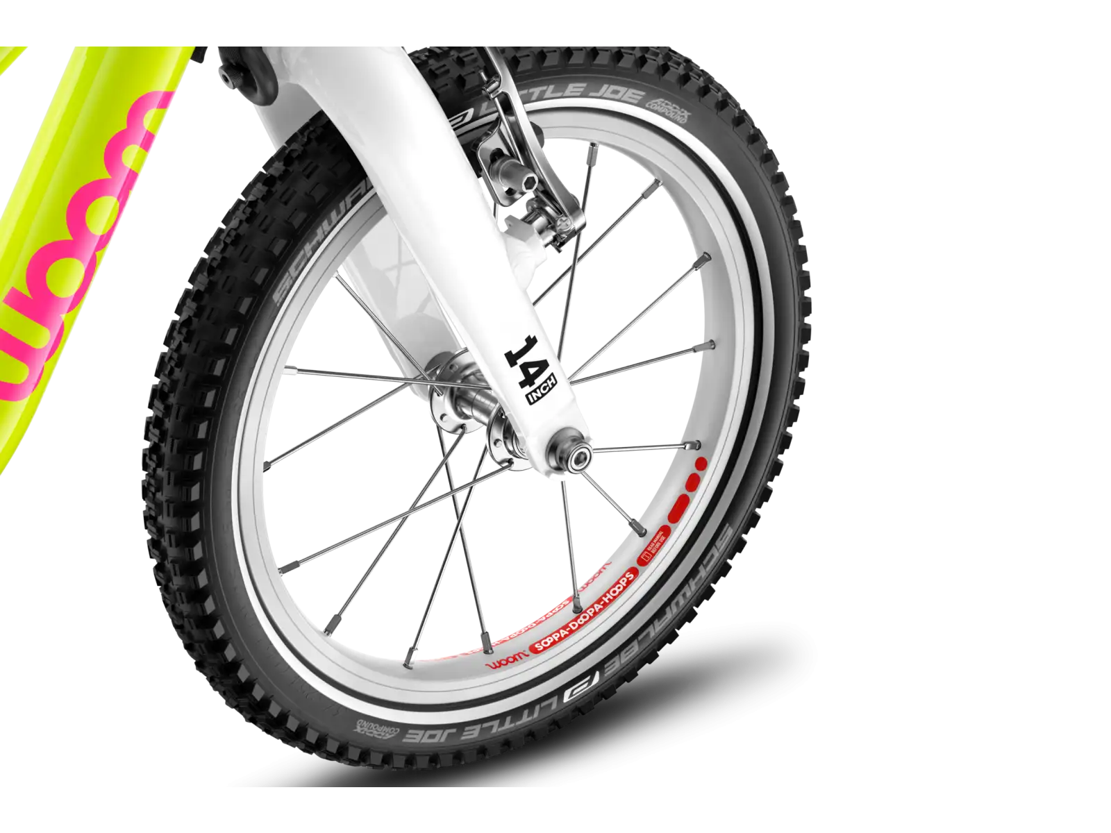 Woom GO 2 Kinderfahrrad neon lime