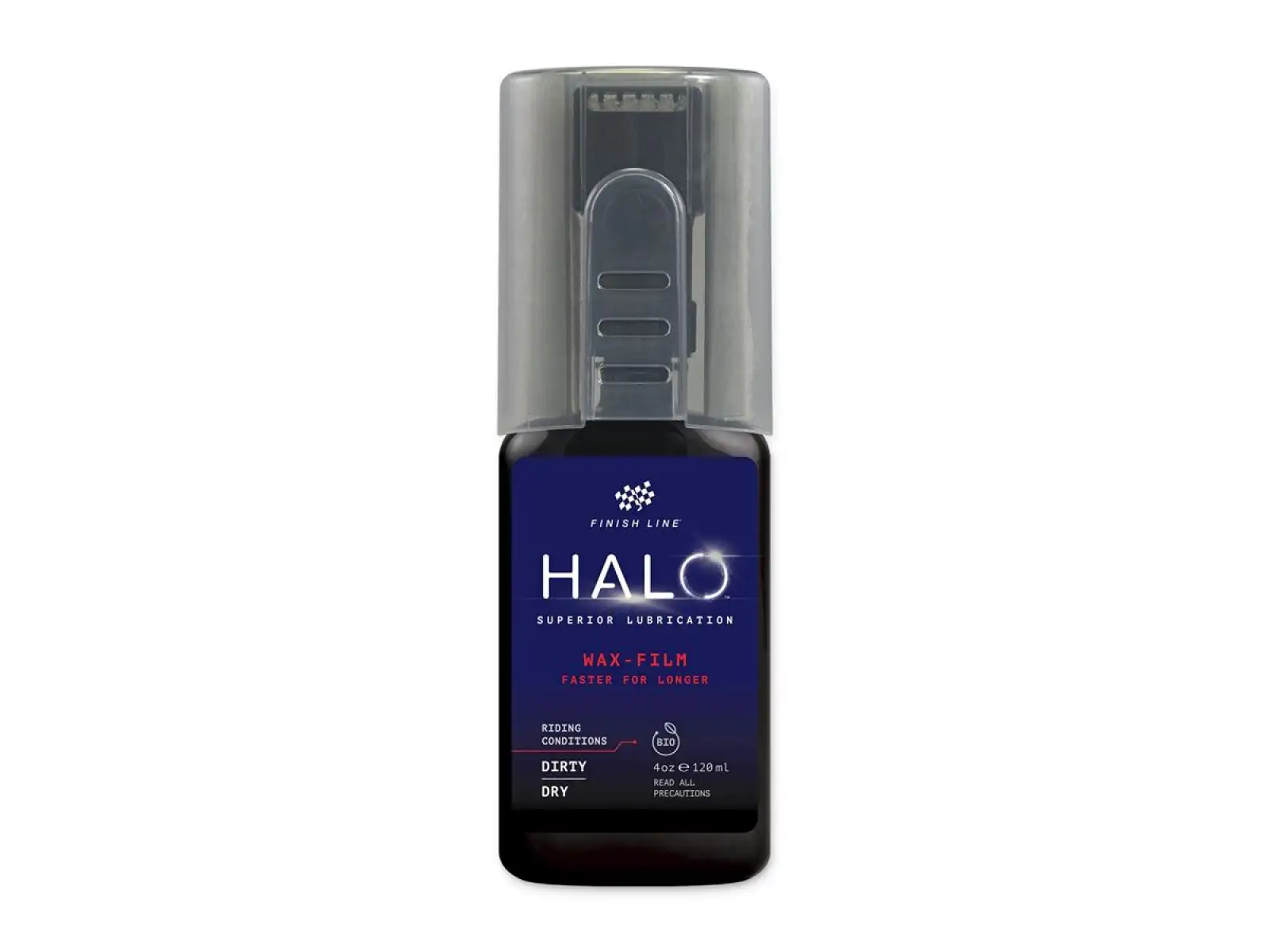 FINISH LINE HALO Wax + SMART Luber 4oz/120ml-Tropferflasche