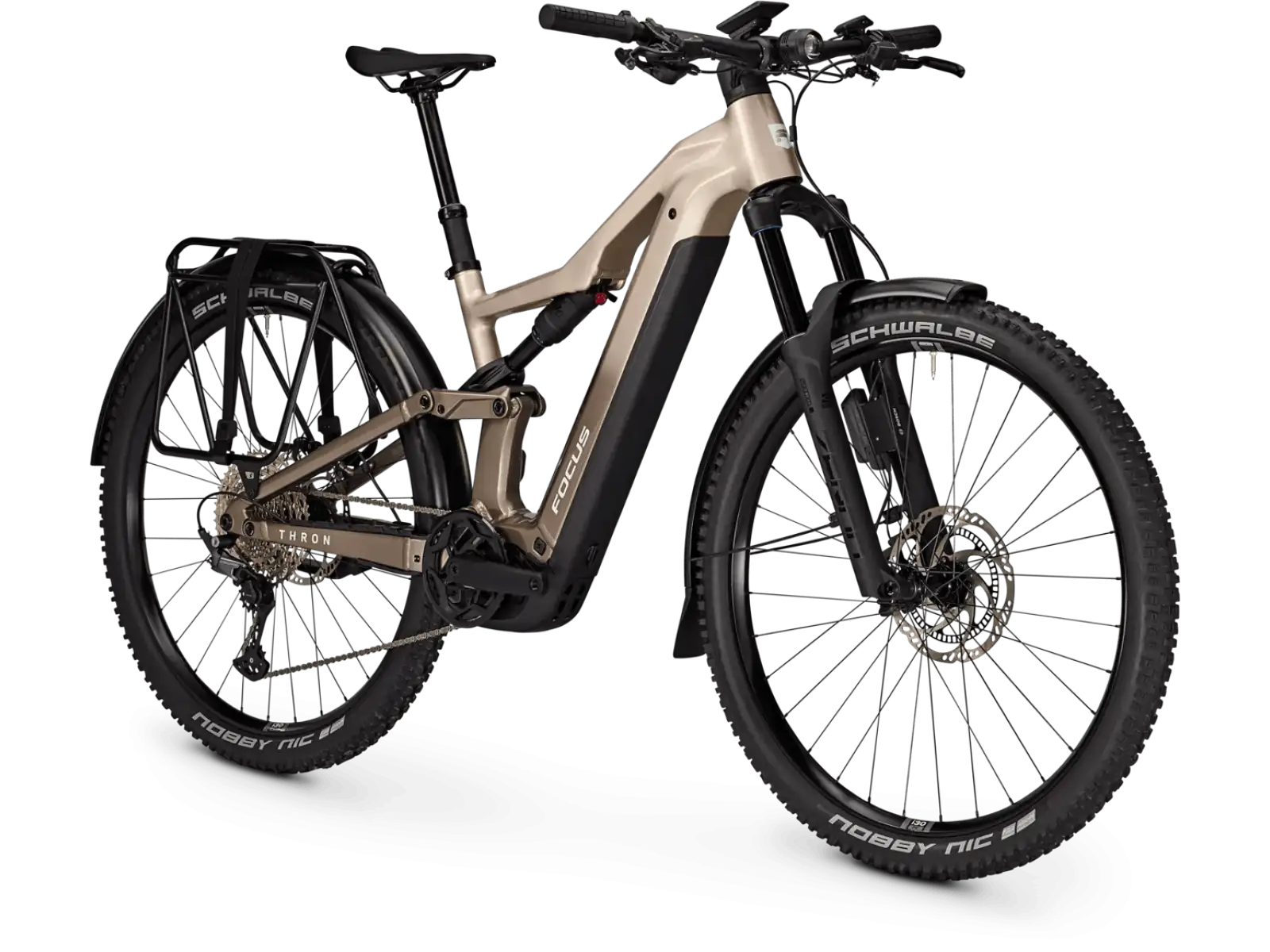 Focus THRON 8 EQP 800Wh vollgefedertes E-Bike Adamantsilver / Crystalgrey