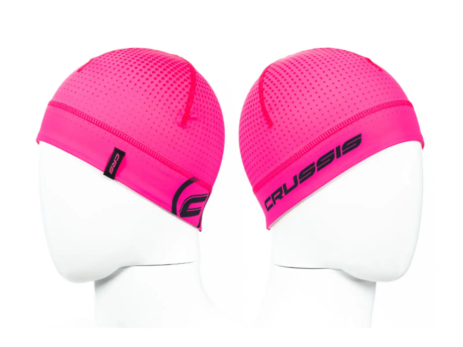 Crussis Kappe in Rosa/Schwarz