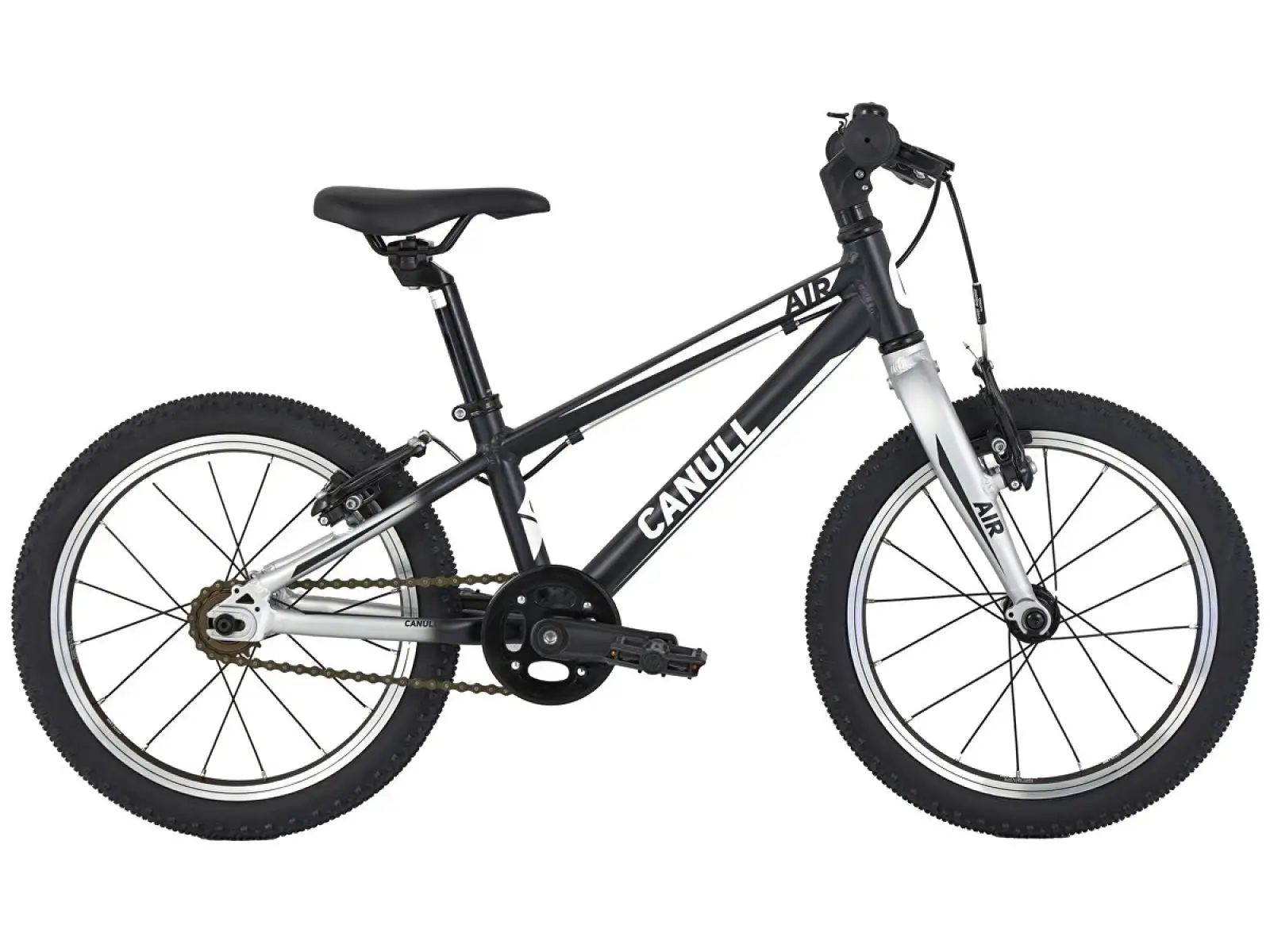 CANULL Air 16 Kinderfahrrad Schwarz/Silber