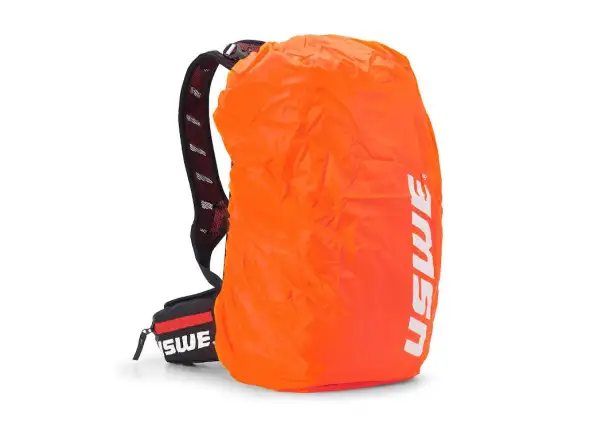 USWE Flow 16 Rucksack mit Rückenprotektor Schwarz/Rot 16l Größe S