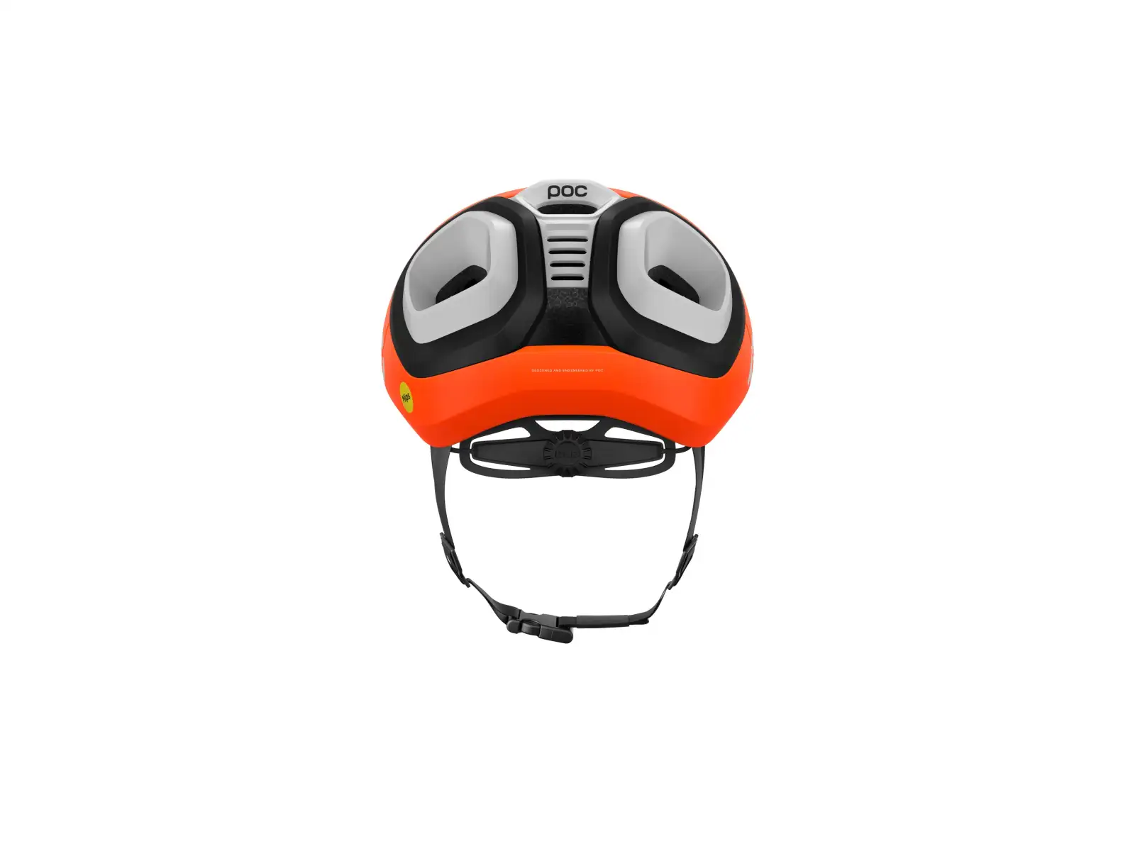 POC Amidal Rennradhelm Fluo. Orange Matt/Uranium Black Matt/Hydrogen White Matt