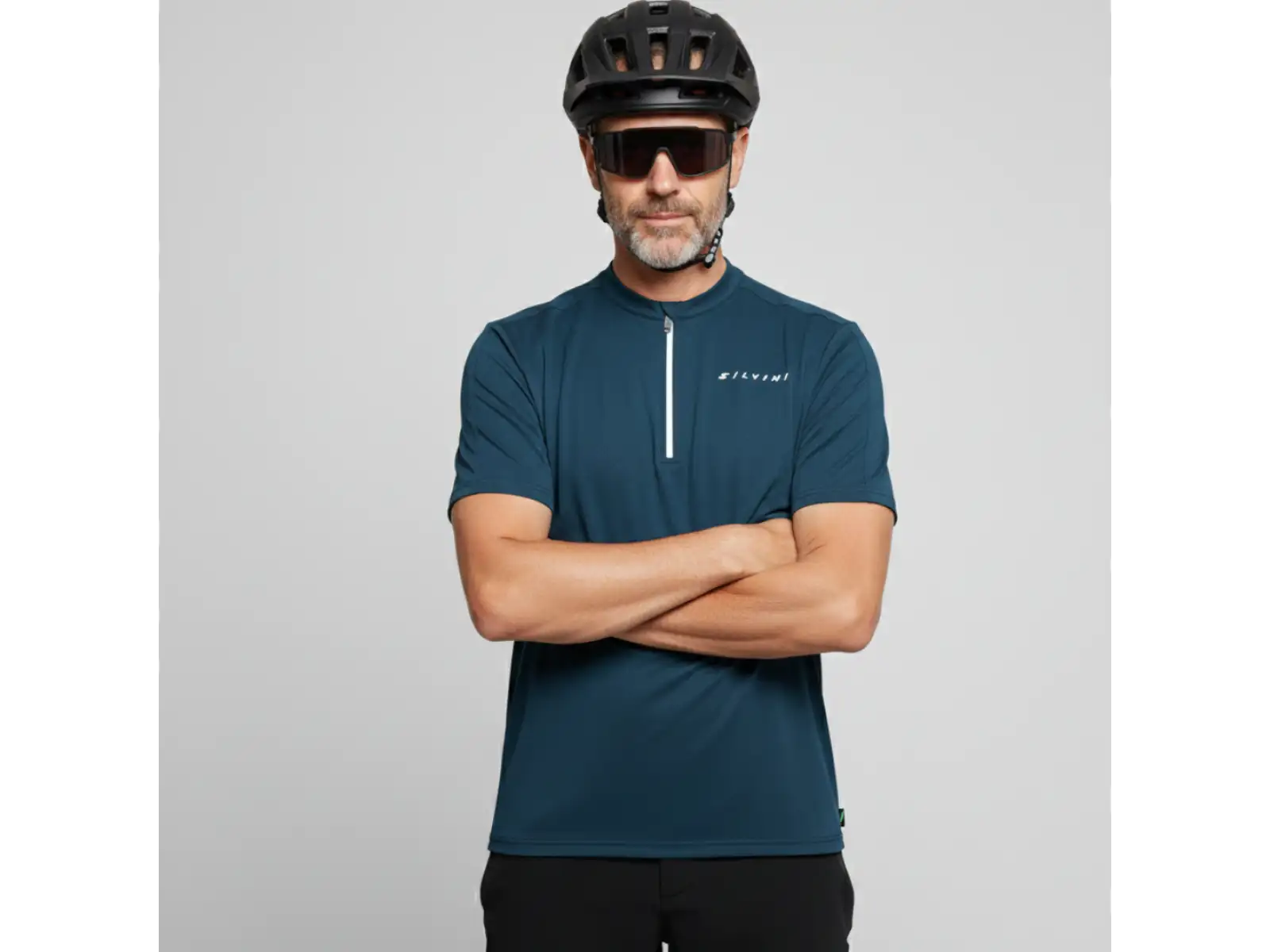 Silvini Naturno Herrentrikot Kurzarm Navy/Black