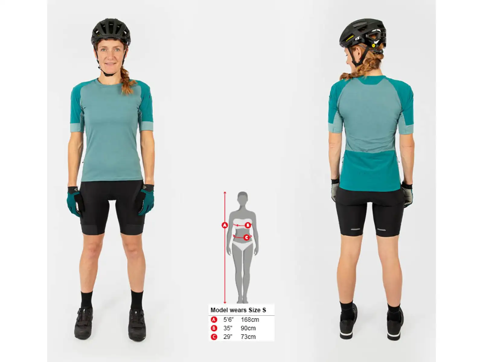 Endura GV500 S/S Damen Kurzarmtrikot Fichte Grün