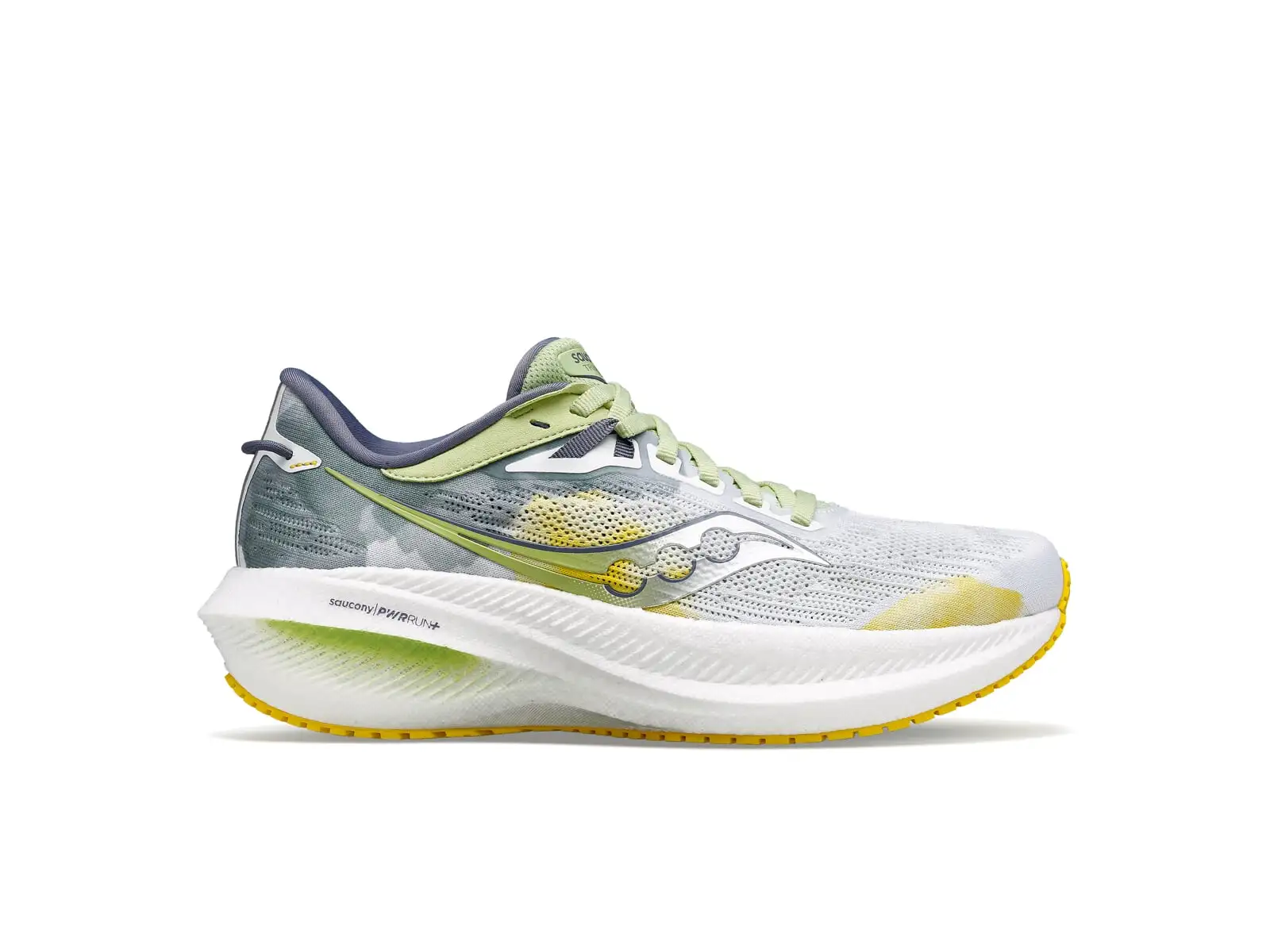 Saucony Triumph 21 Damen-Laufschuhe Weiß/Farn