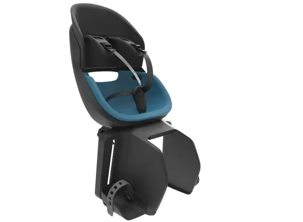 Prodigee Icon Kindersitz hinten am Gepäckträger schwarz/blau