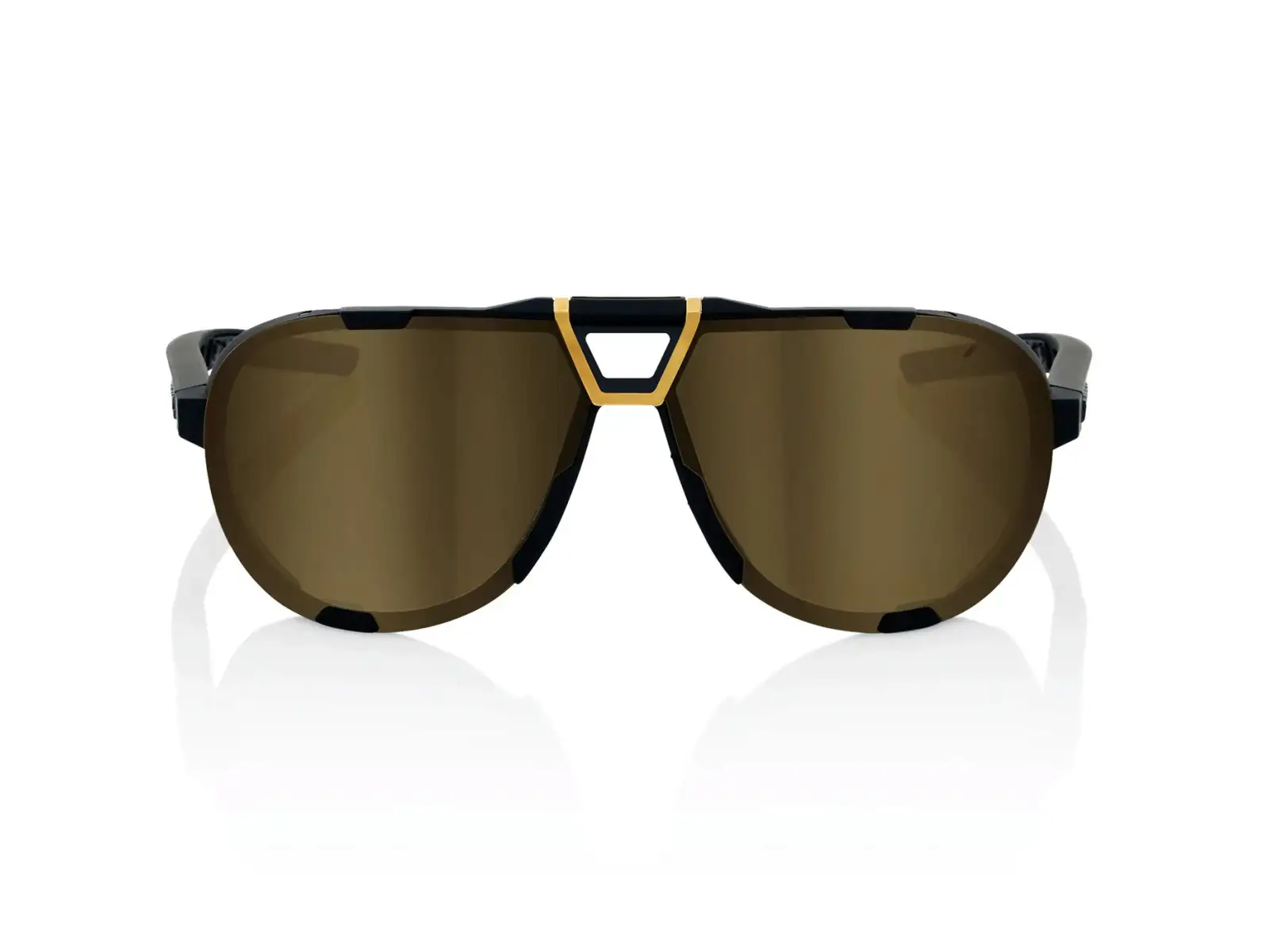 100% Westcraft Fahrradbrille Soft Tact Schwarz/Soft Gold Mirror Lens