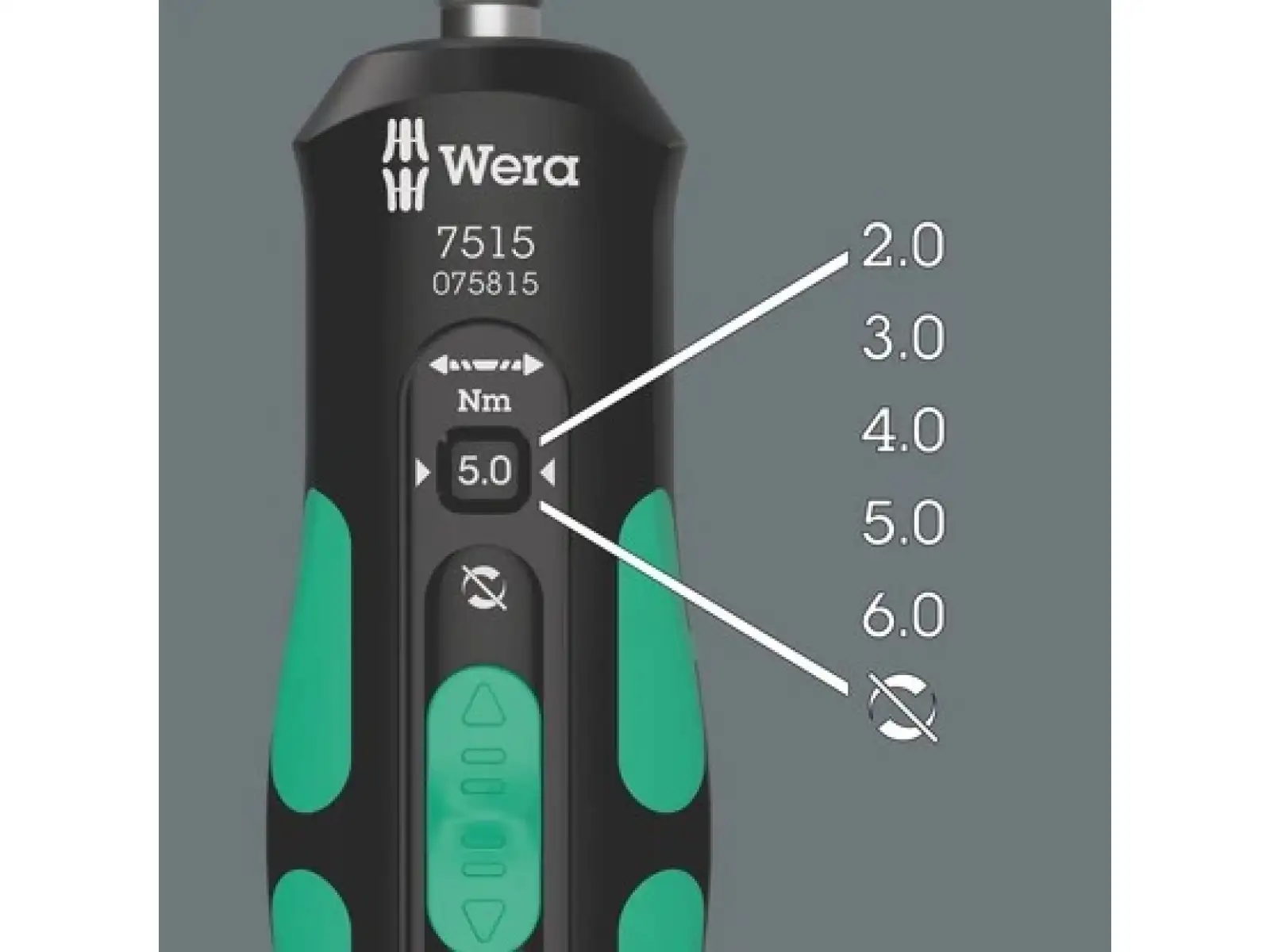 Wera 7515/7 Kraftform Safe-Torque Speed Bicycle 1 2-6 Nm Drehmomentschraubendreher 7 Teile