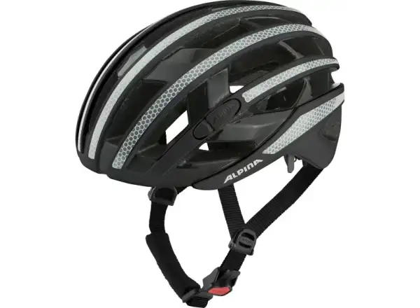 Alpina Ravel Reflective Helm Black Gloss
