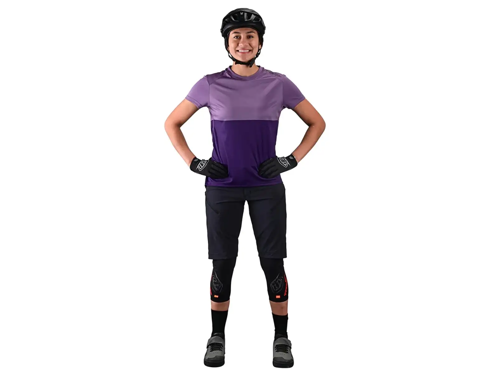 Troy Lee Designs Lilium Damen Kurzarmtrikot Block Orchidee/Lila