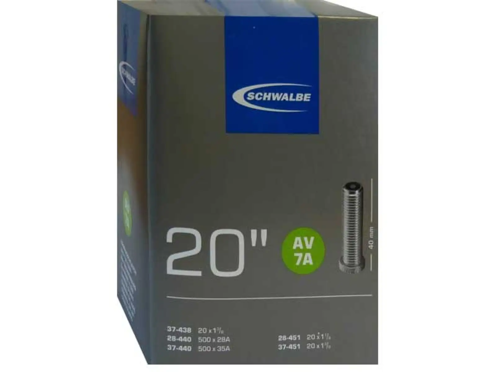 Schwalbe Schlauch MTB 20x1 1/8 - 1 3/8" (Nr.7)