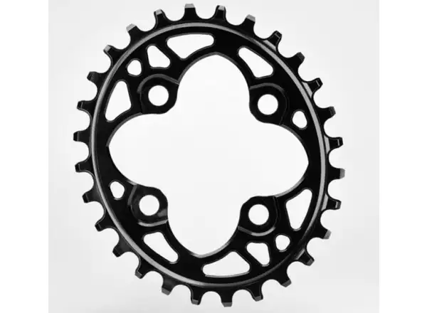 Absolute Black OVAL-Kettenblatt für BCD64 schwarz