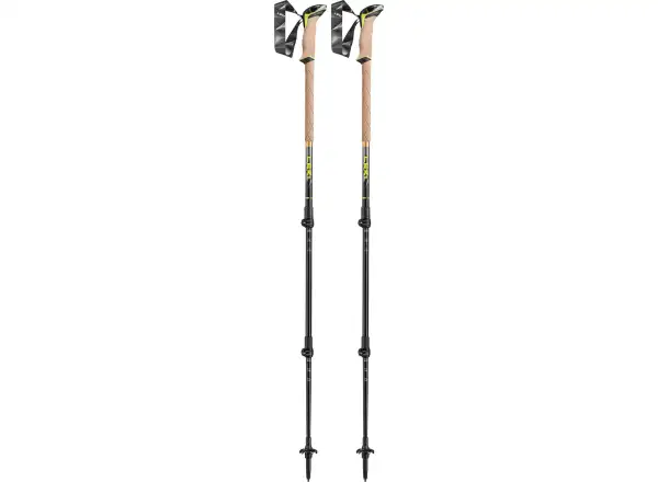Leki Sherpa Trekkingstöcke Dark Anthracite/Neon/Yellow Gr. 110-145 cm