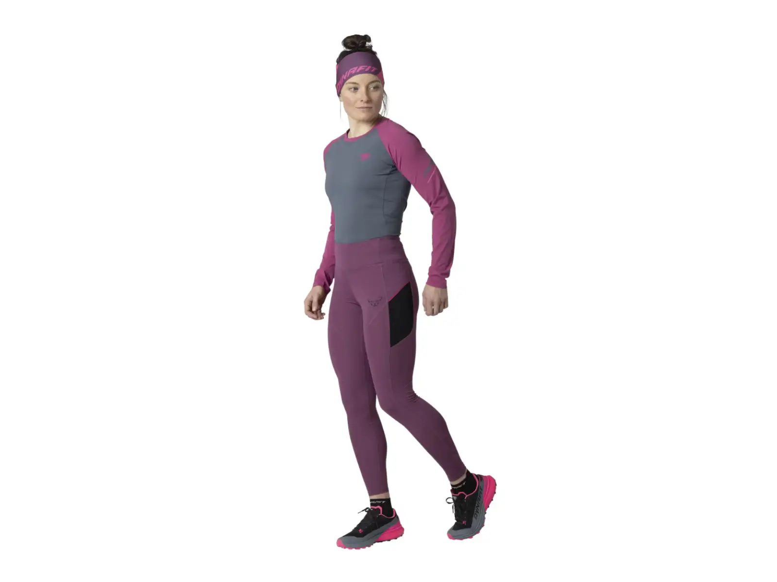 Dynafit Warm Ultra Damen gefütterte Leggings Amaranth