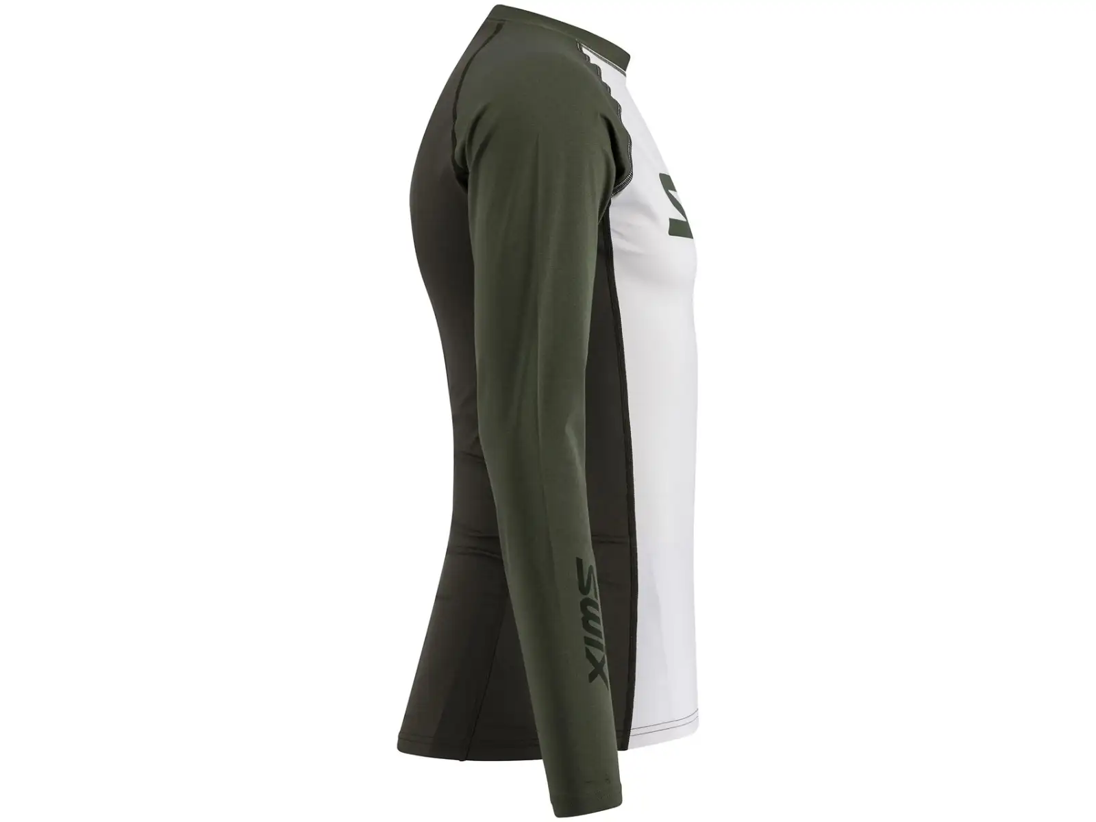 Swix RaceX Dry Herren Langarmshirt  Bright White/Olive