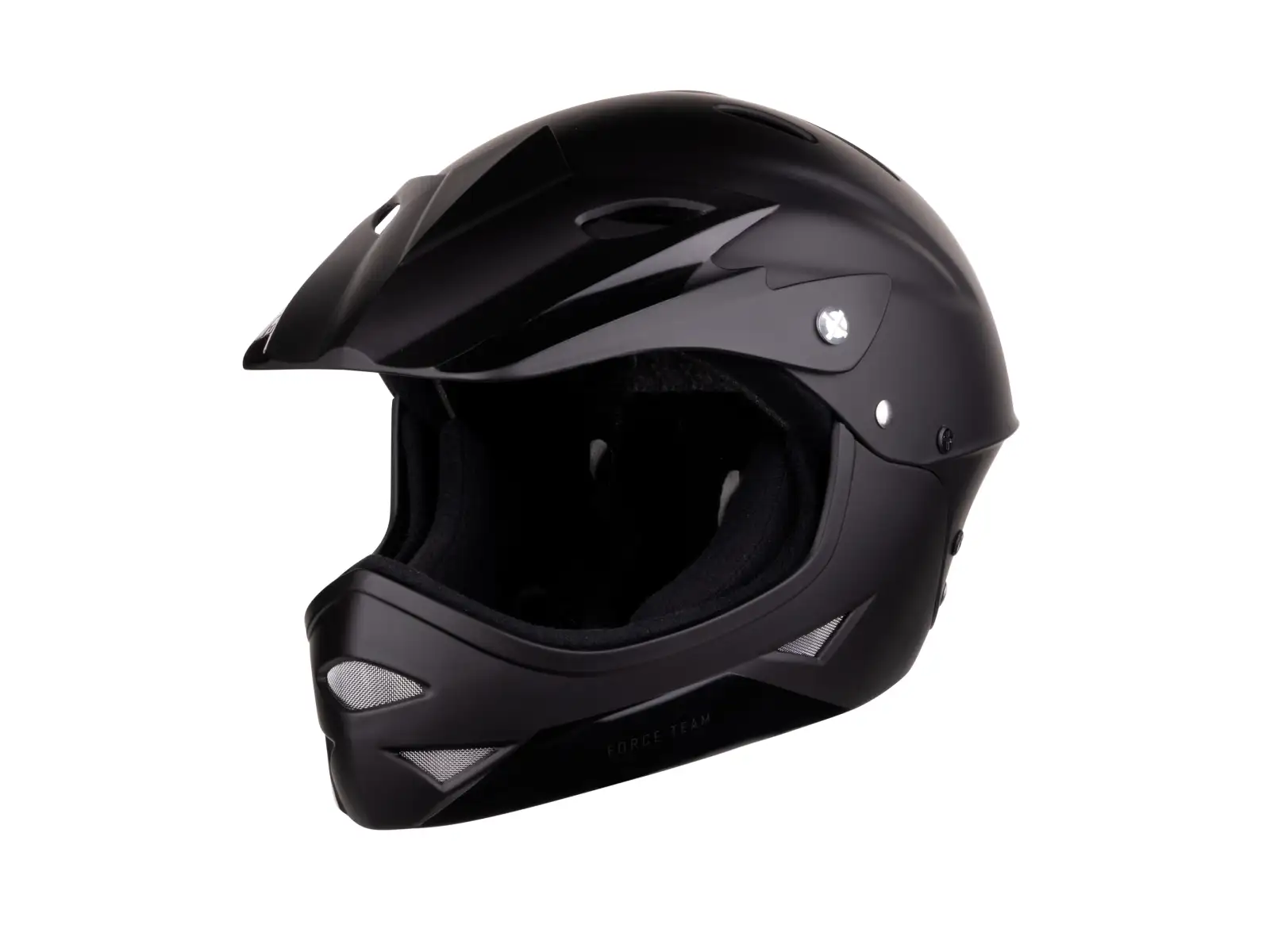 Force Downhill Junior Helm schwarz matt