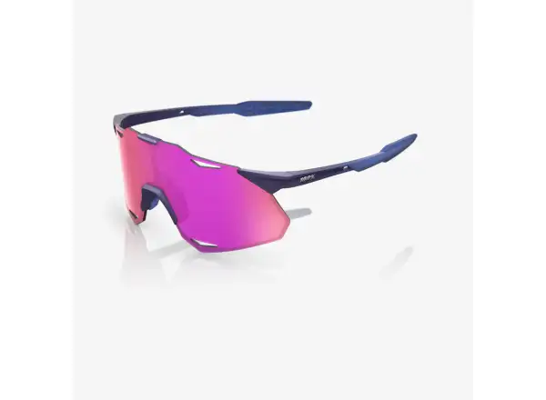 100% Hypercraft XS Brille Satin Storm Metallic/Purple Multilayer Mirror