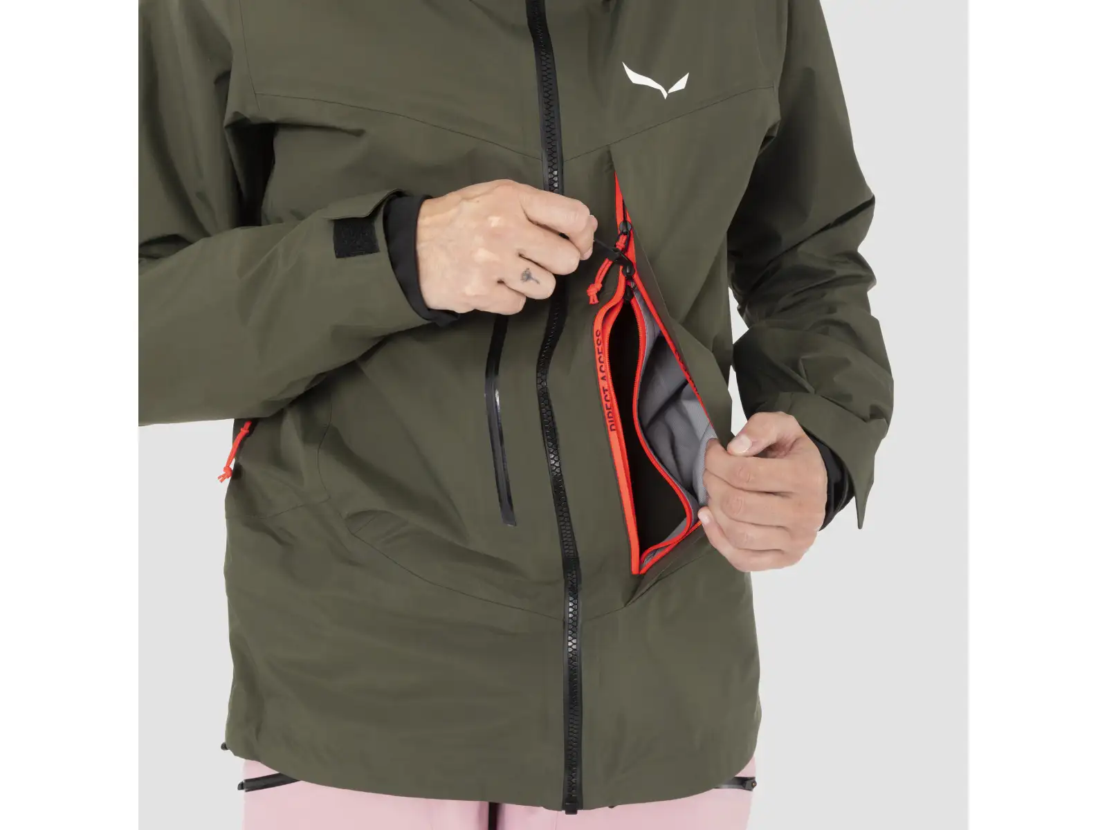 Salewa Sella 3L Powertex Damenjacke Dark Olive