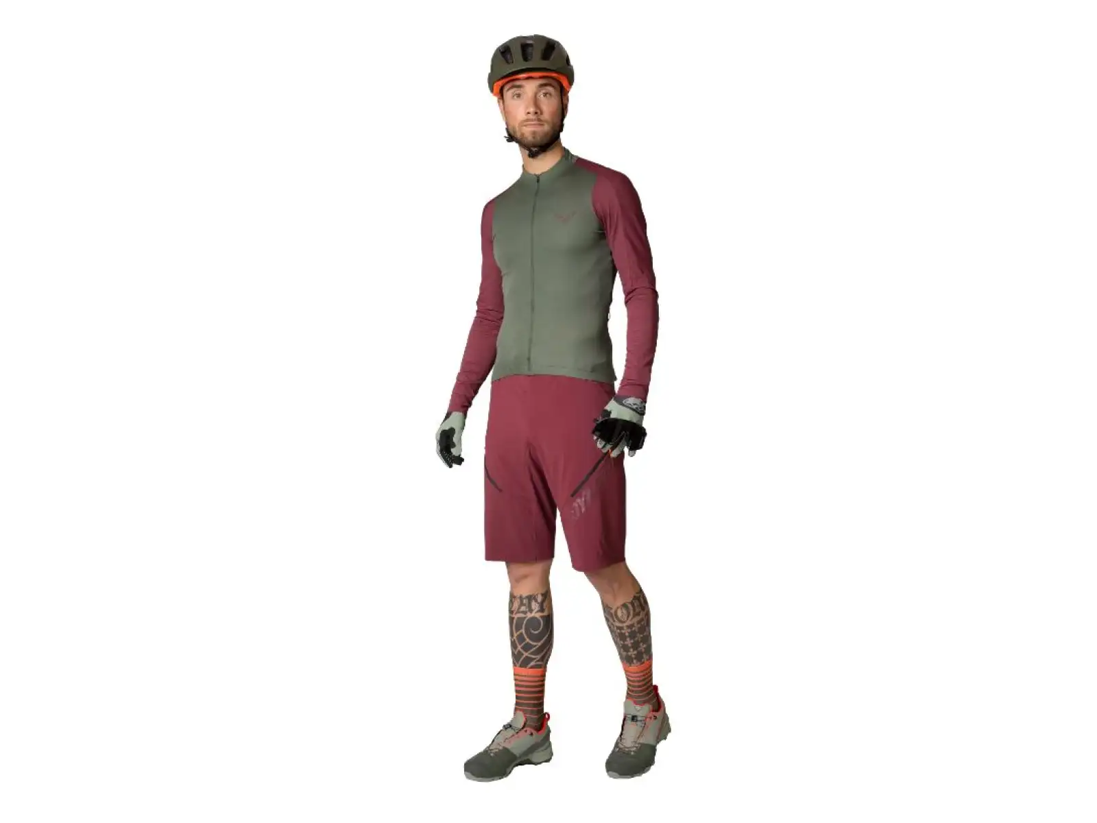 Dynafit Ride Light Dynastretch Herren-Fahrradshorts ohne Polster Bordeaux