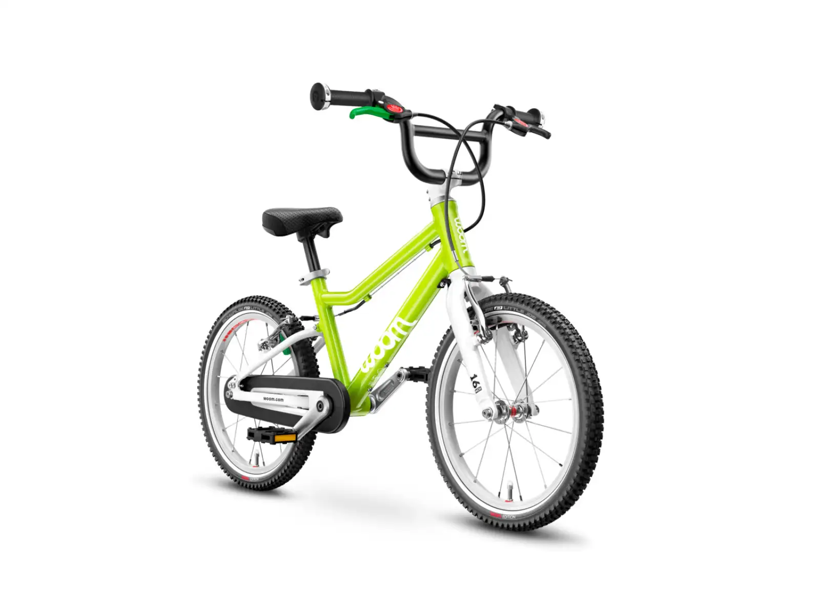 Woom 3 Echse Limette 16 Kinderfahrrad