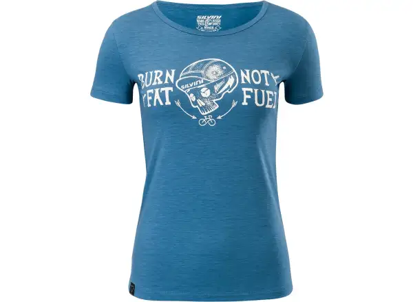 Silvini Pelori Damen Radtrikot Kurzarm Blau/Wolken