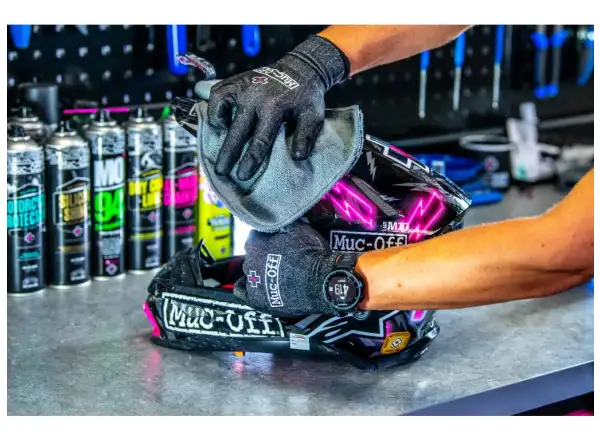Muc-Off Mikrofaser Poliertuch, Tuch 40x40 cm, grau.