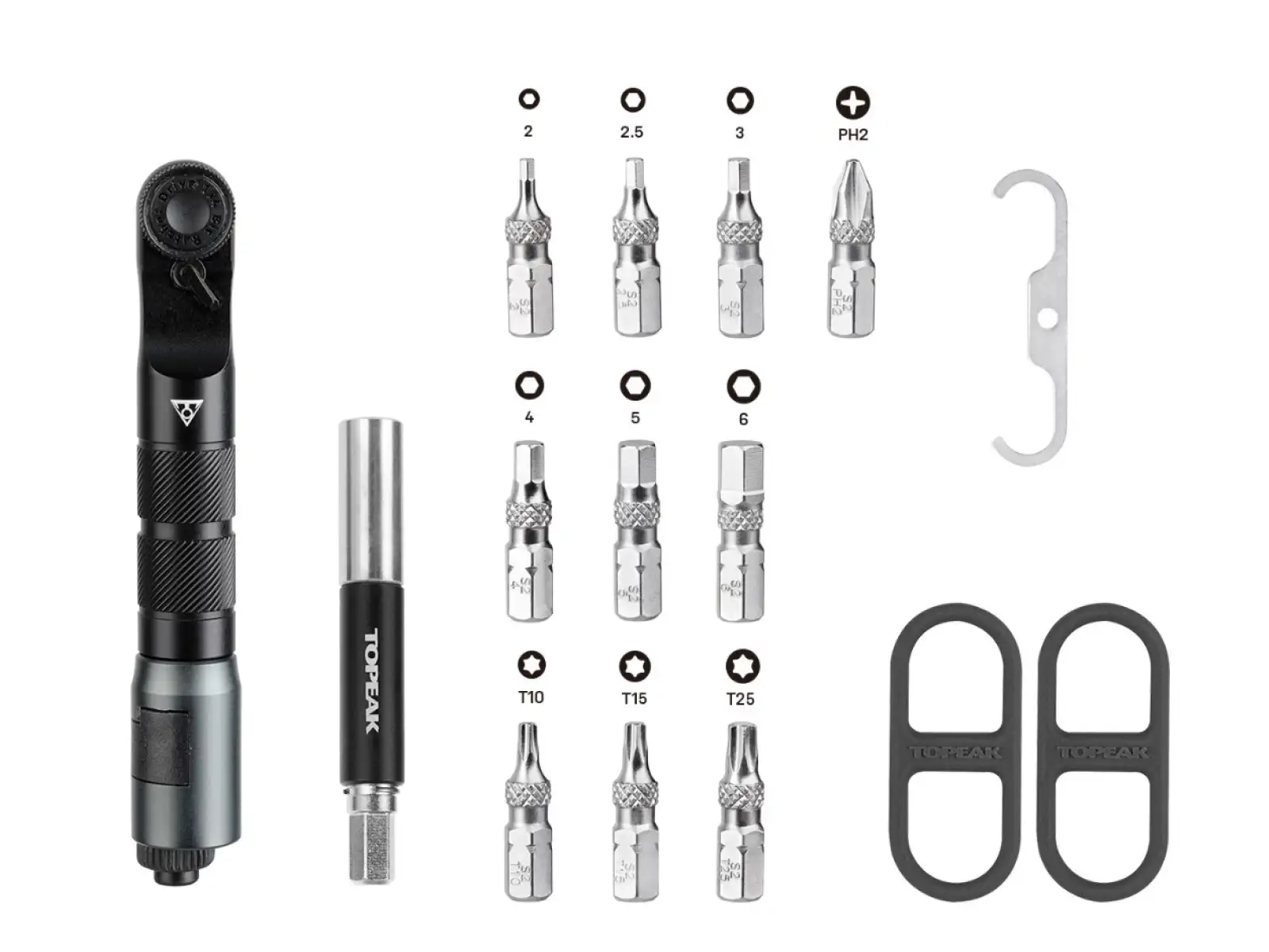 Topeak Ratchet'n Roll EX Werkzeugset mit Ratsche 14 Funktionen Schwarz