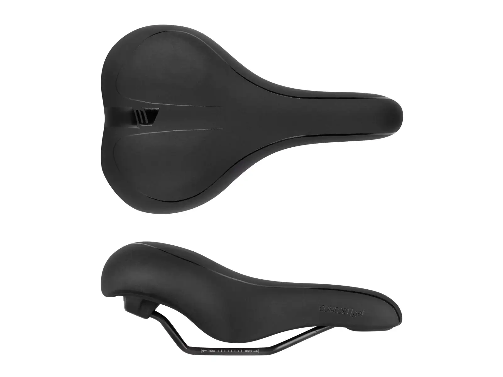 Force Comfort Gel Herren-Tourensattel schwarz