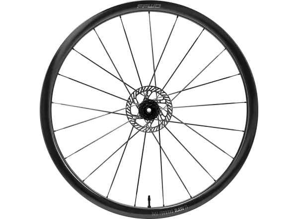 FFWD RAW CS 33 Straßenrad-Radsatz, glänzendes Schwarz