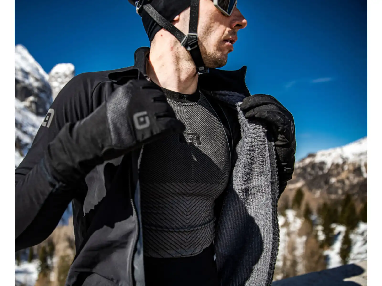 Alé Riparo R-EV1 Herrenjacke Schwarz