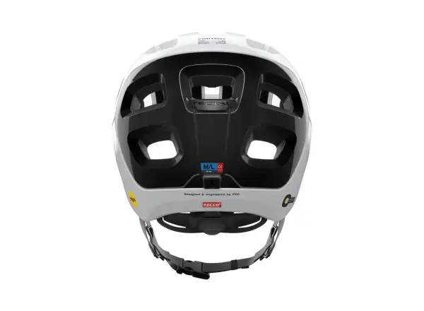 POC Tectal Race MIPS Helm Hydrogen White/Uranium Black.