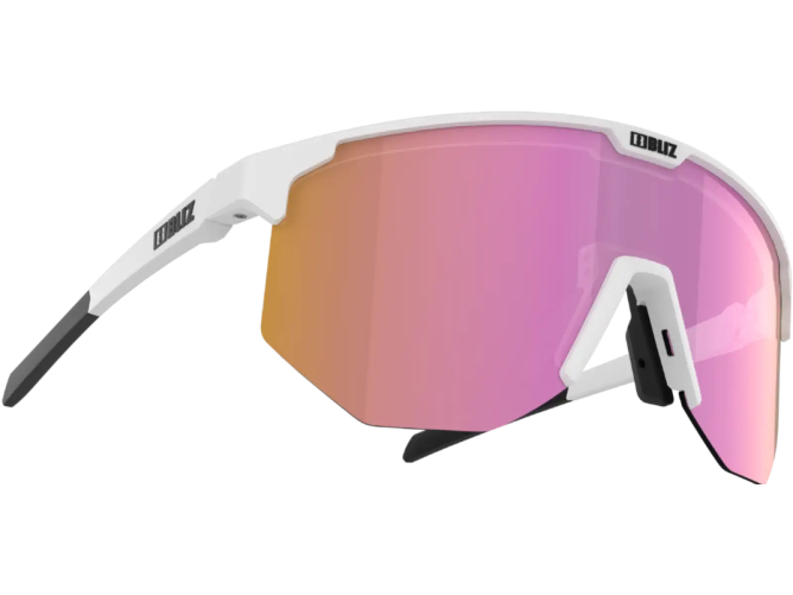 Bliz Hero Fahrradbrille Matt White Brown/Pink Multi Cat.3.