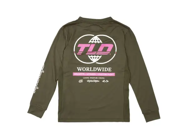 Troy Lee Designs Skyline Ride Tee Kindertrikot Langarm Worldwide Caper