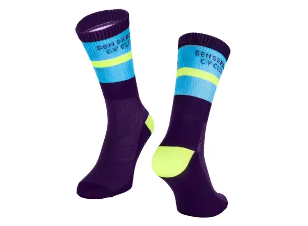 Force Stripe Radsocken dunkelviolett
