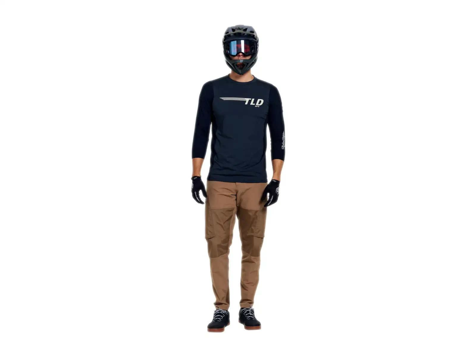 Troy Lee Designs Ruckus Ride Herren-Trikot 3/4 Ärmel Wings Carbon