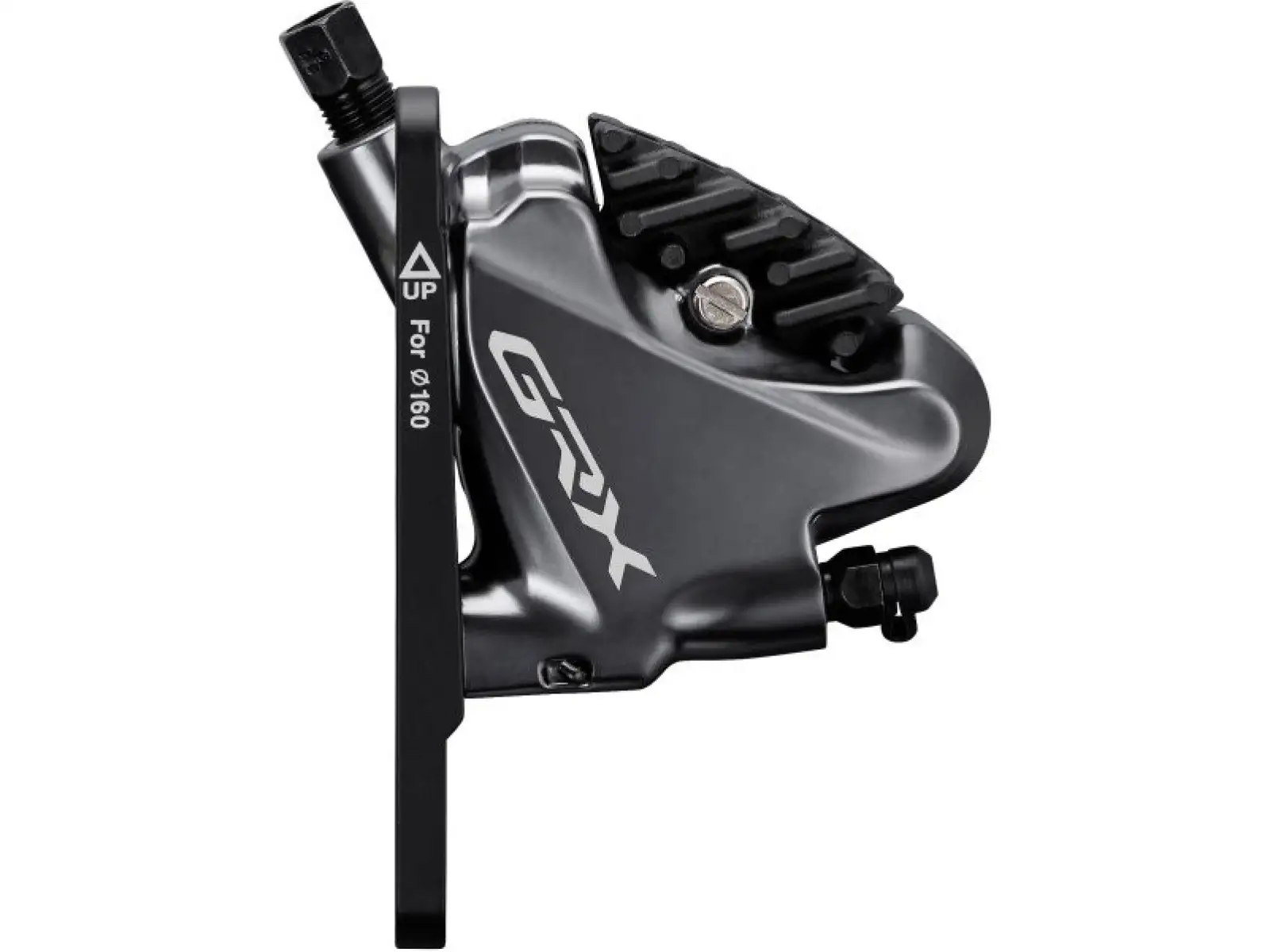 Shimano GRX BR-RX810 Vorderer Flat Mount Bremssattel L03A Polymer-Beläge + Kühlrippen für 140/160 mm