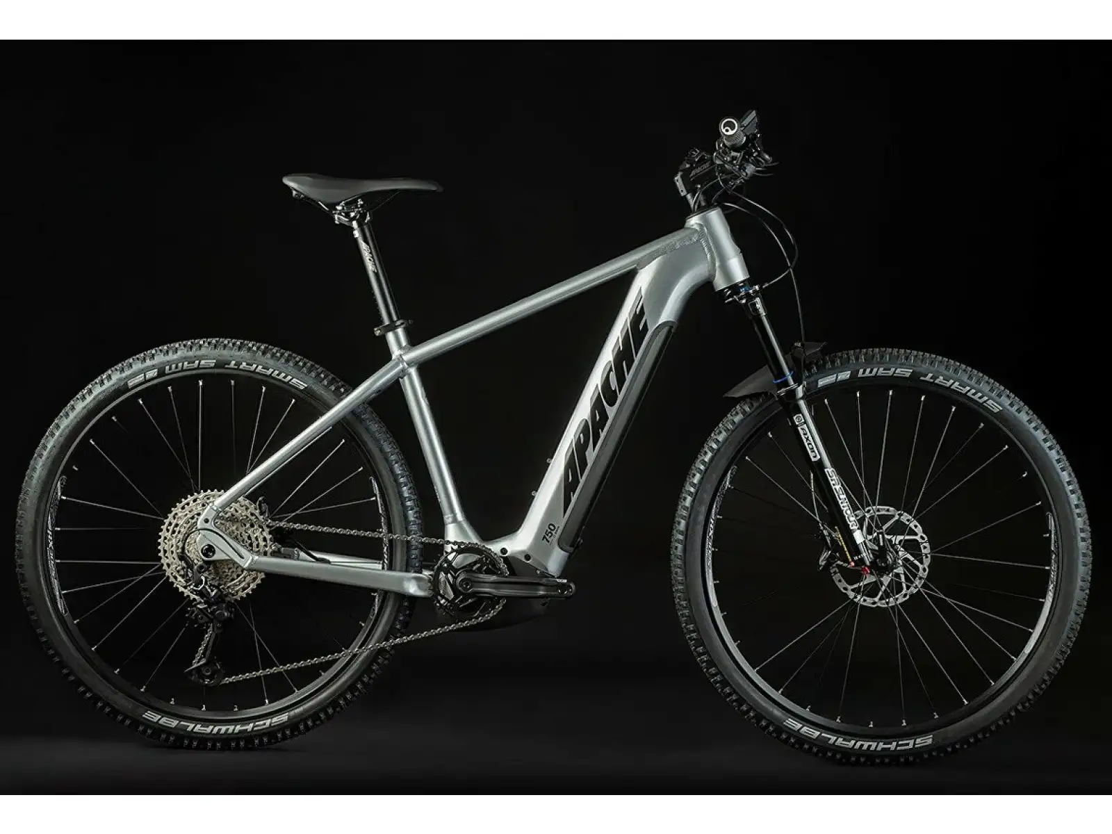 Apache Hupahu 1 E-Mountainbike (Bosch 750 Wh) Silber