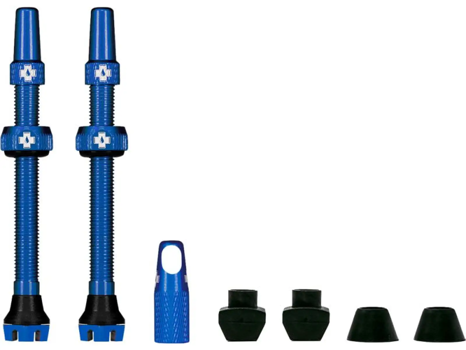 Muc-Off Tubeless Presta Ventil Kit V2, 2 Stück, Blau