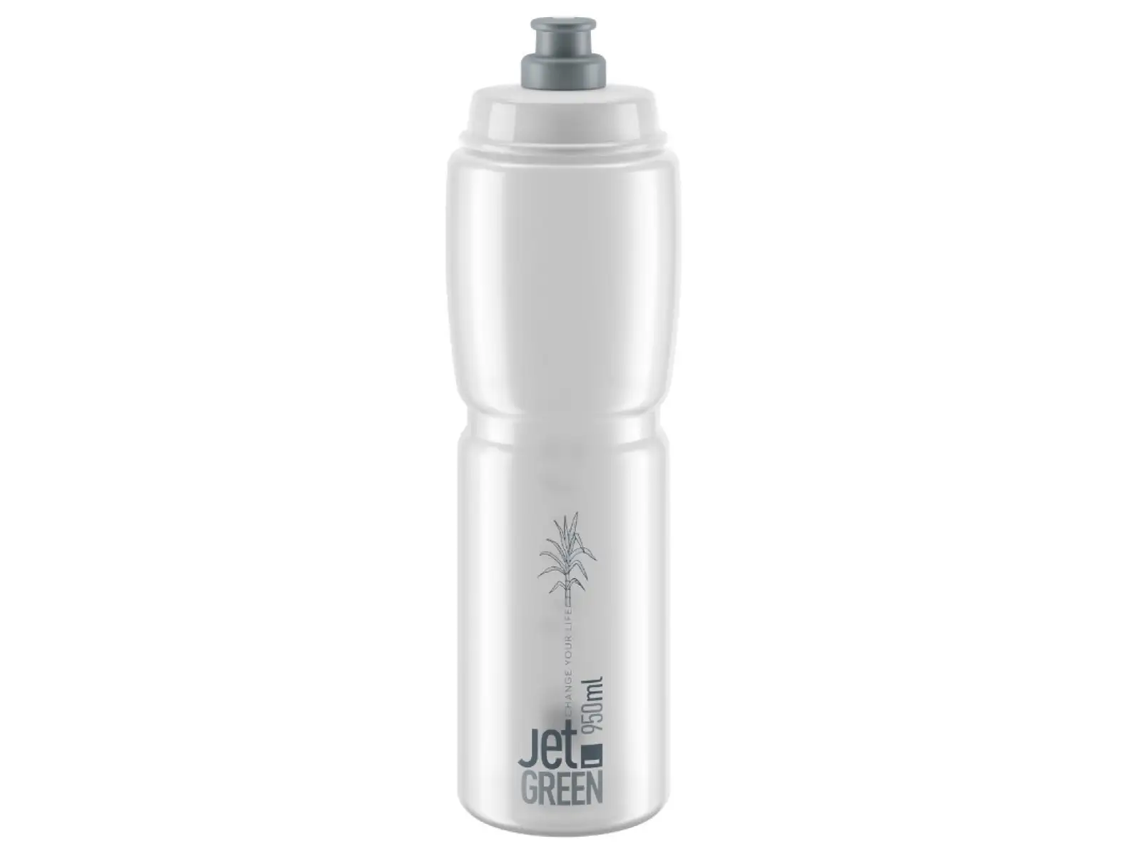 Elite Jet Green Flasche 950 ml klar/graues Logo