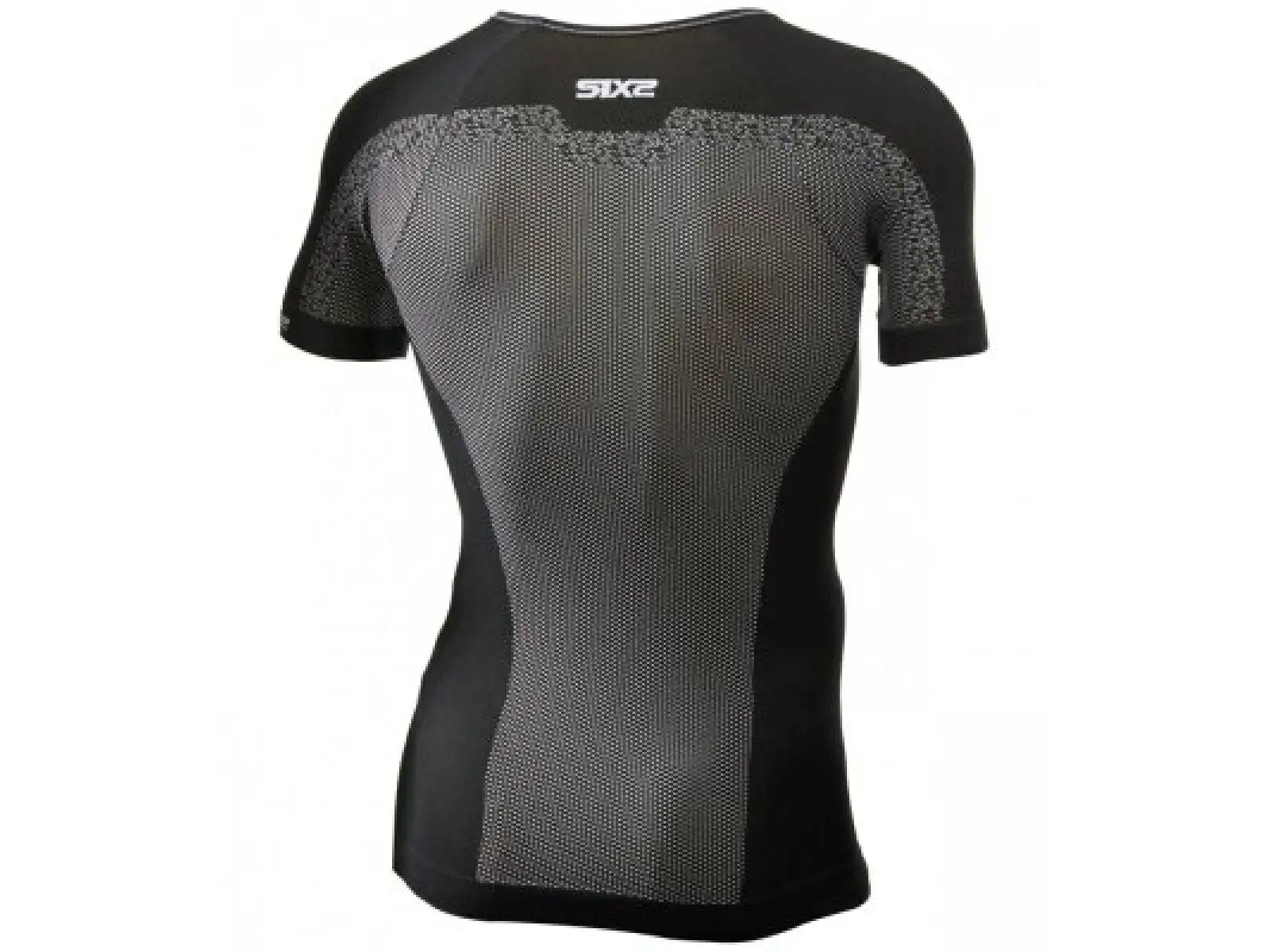 SIXS TS1L BT Funktions-T-Shirt mit kurzem Arm in Carbon-Schwarz.