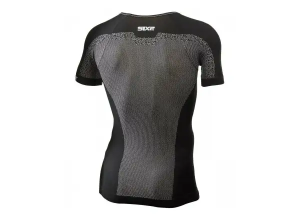 SIXS TS1L BT Funktions-T-Shirt mit kurzem Arm in Carbon-Schwarz.