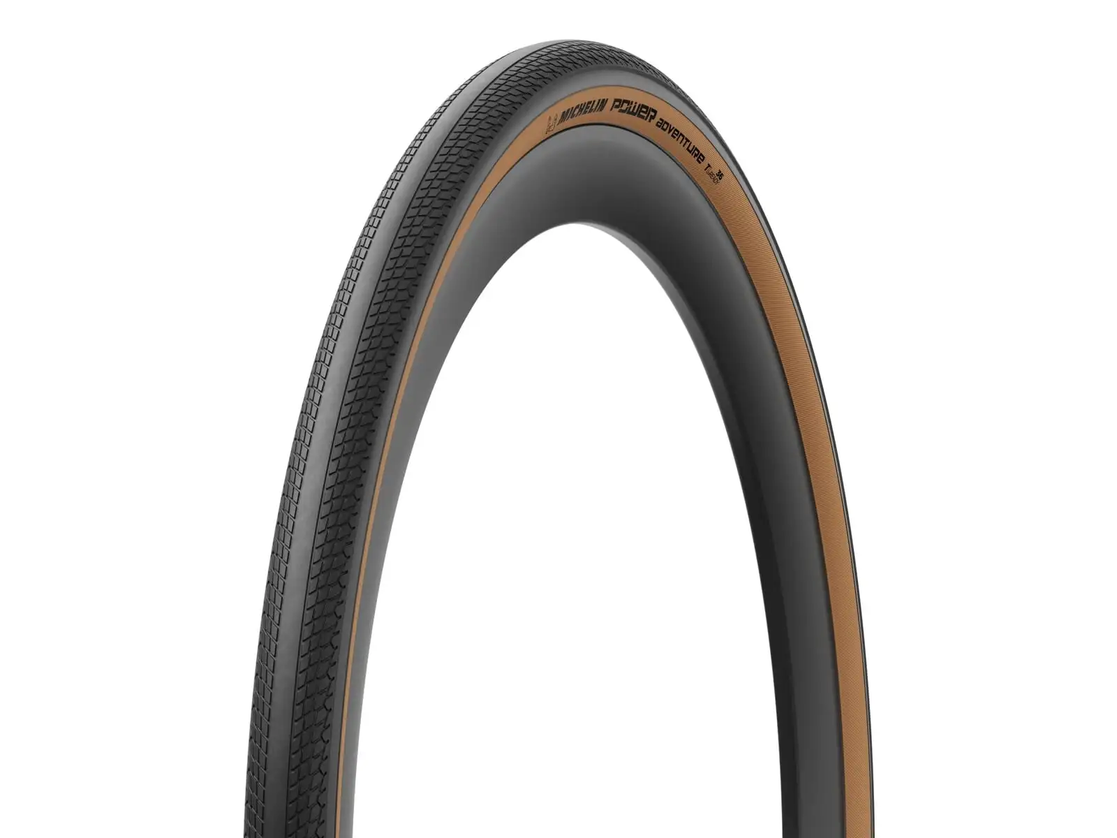 Michelin Power Adventure TS TLR Competition Line 700x48C Gravelreifen mit Kevlar-Faden in klassischem Design.