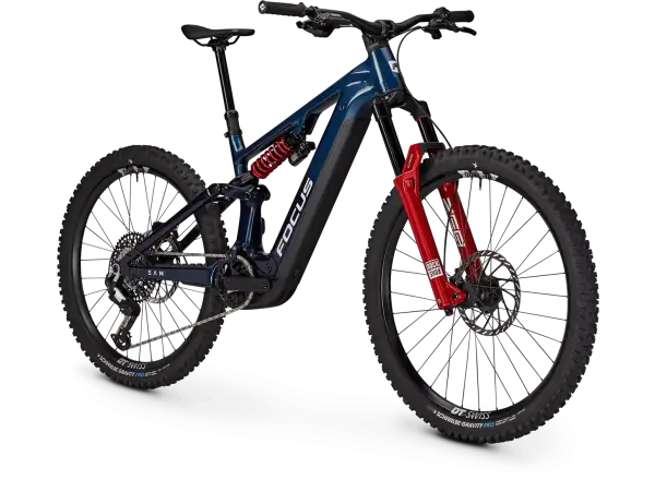 Focus SAM 9 800Wh vollgefedertes E-Bike Azurblue / Sydneyblue