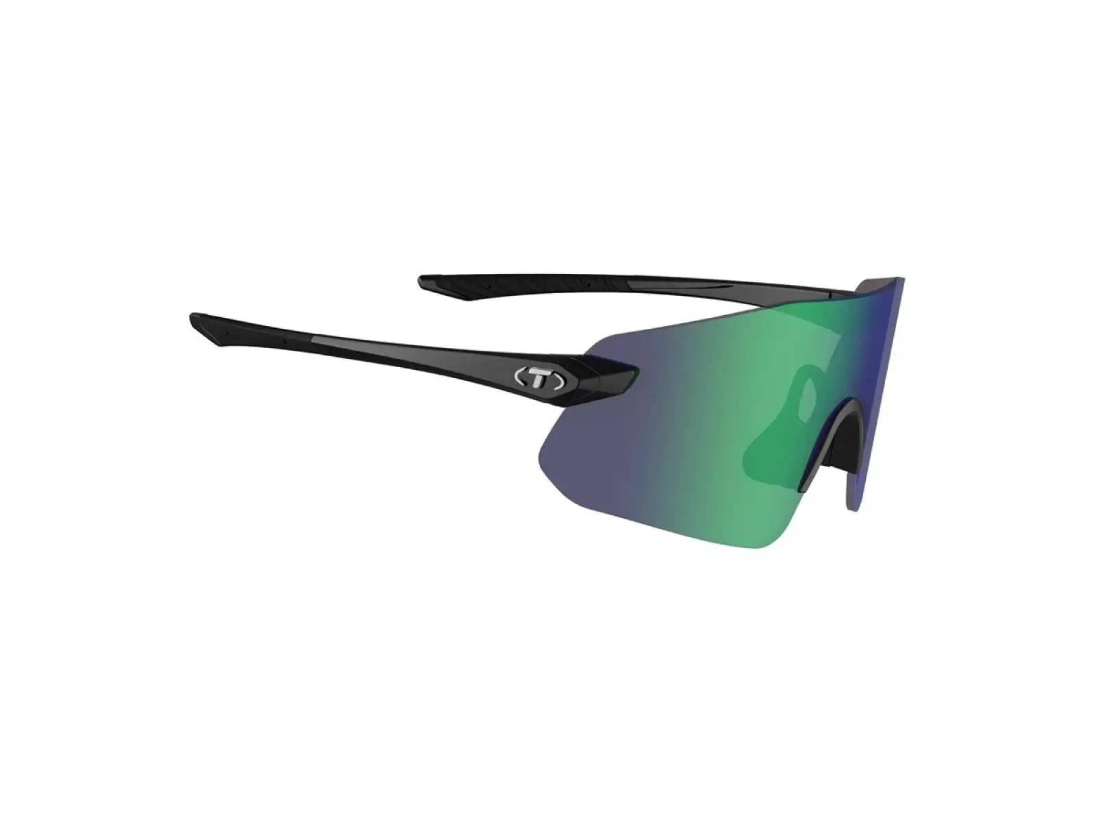 Tifosi Vogel SL Sportbrille Gloss Black/Smoke Green Mirror