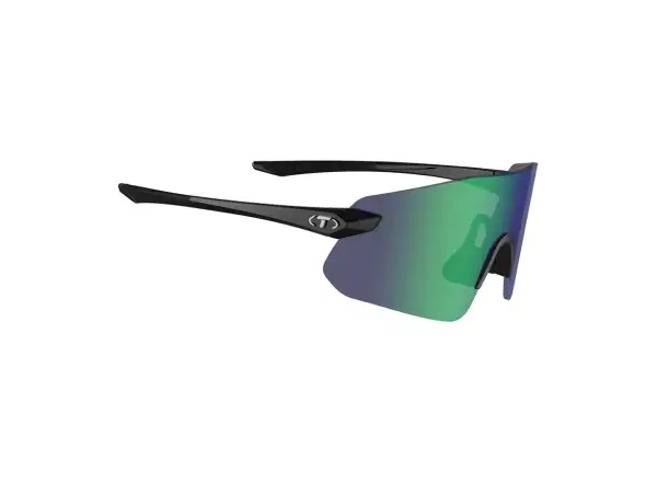 Tifosi Vogel SL Sportbrille Gloss Black/Smoke Green Mirror